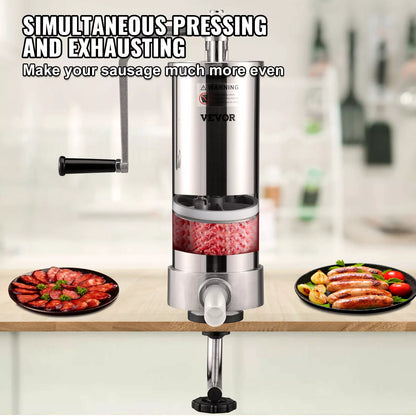 3L Vertical Sausage Stuffer Manual Meat Press