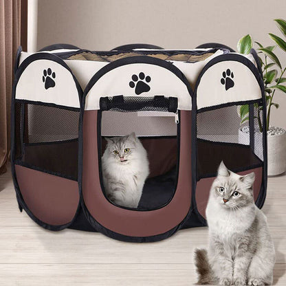 Foldable Pet Playpen for Dogs and Cats 8-Panel Design