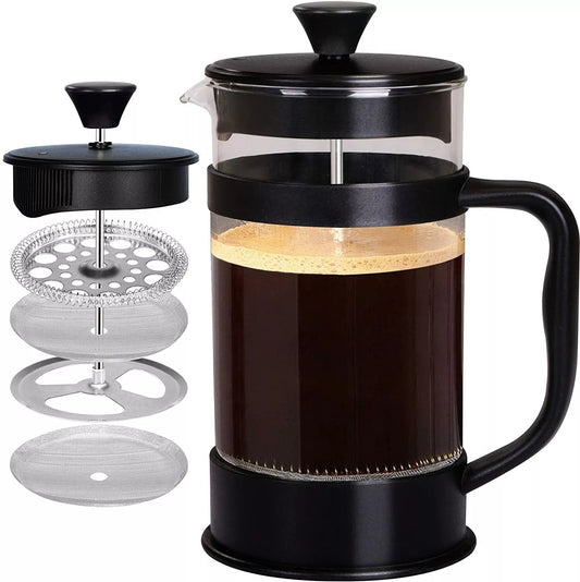 34 Oz French Coffee Press with Triple Filters