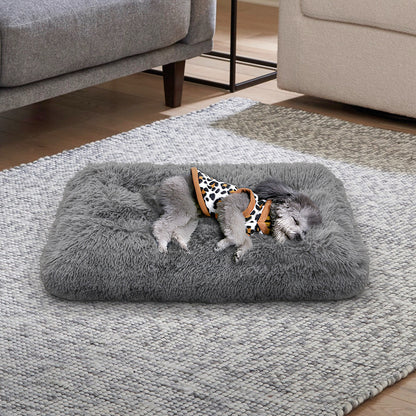 Washable Pet Bed for Dogs & Cats Fluffy Plush Winter Warmth