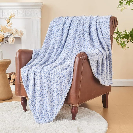 Flannel Fleece 3D Throw Blanket For Couch All Season Use