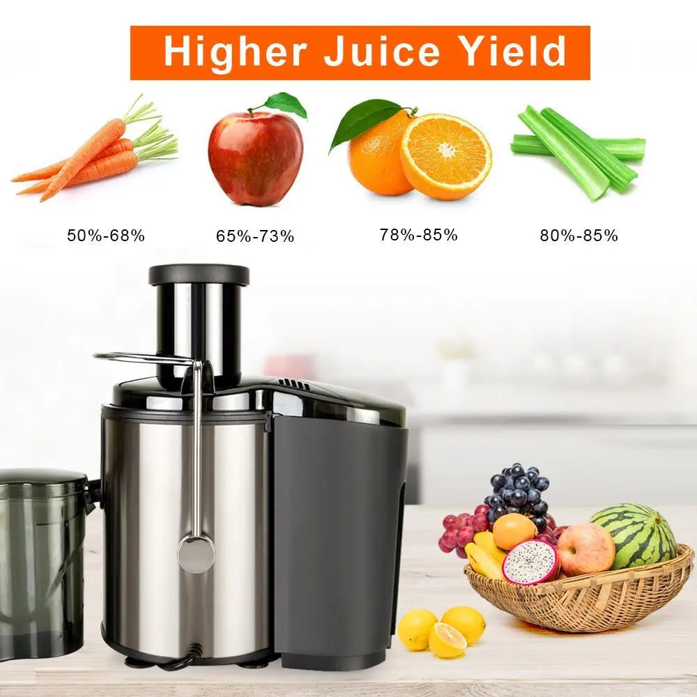 800W Electric Fruit & Vegetable Juicer High-Speed