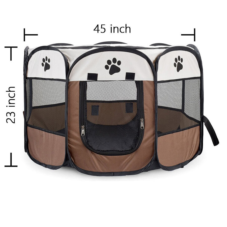 Foldable Pet Playpen for Dogs and Cats 8-Panel Design