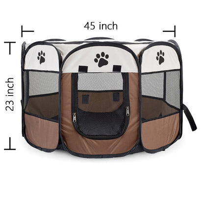 Foldable Pet Playpen for Dogs and Cats 8-Panel Design