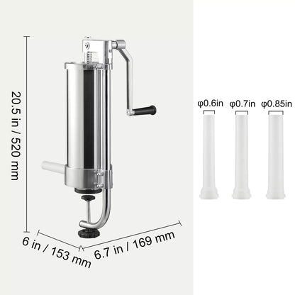 3L Vertical Sausage Stuffer Manual Meat Press