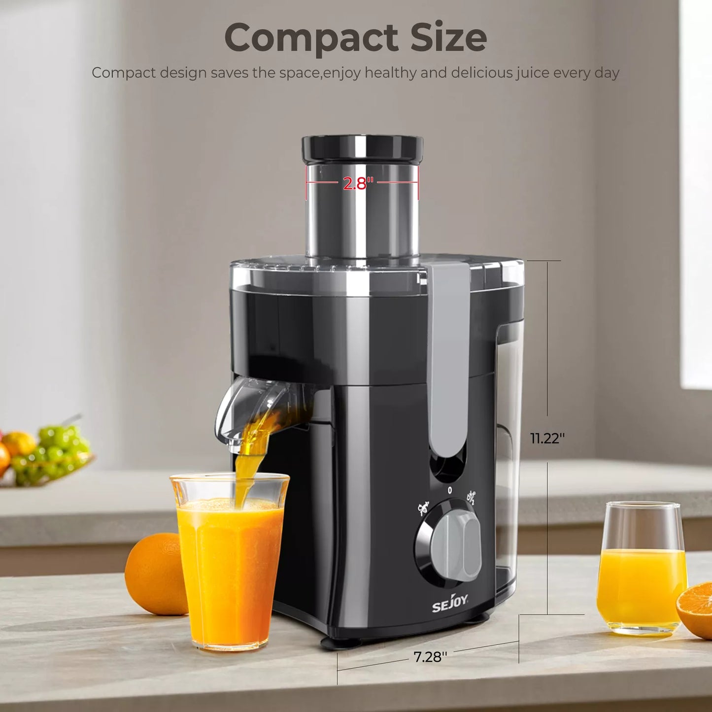 300W High-Speed Electric Juicer for Fruits & Vegetables