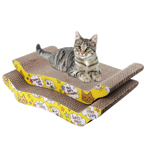 2pcs Cat Scratcher Cardboard Lounge Pad