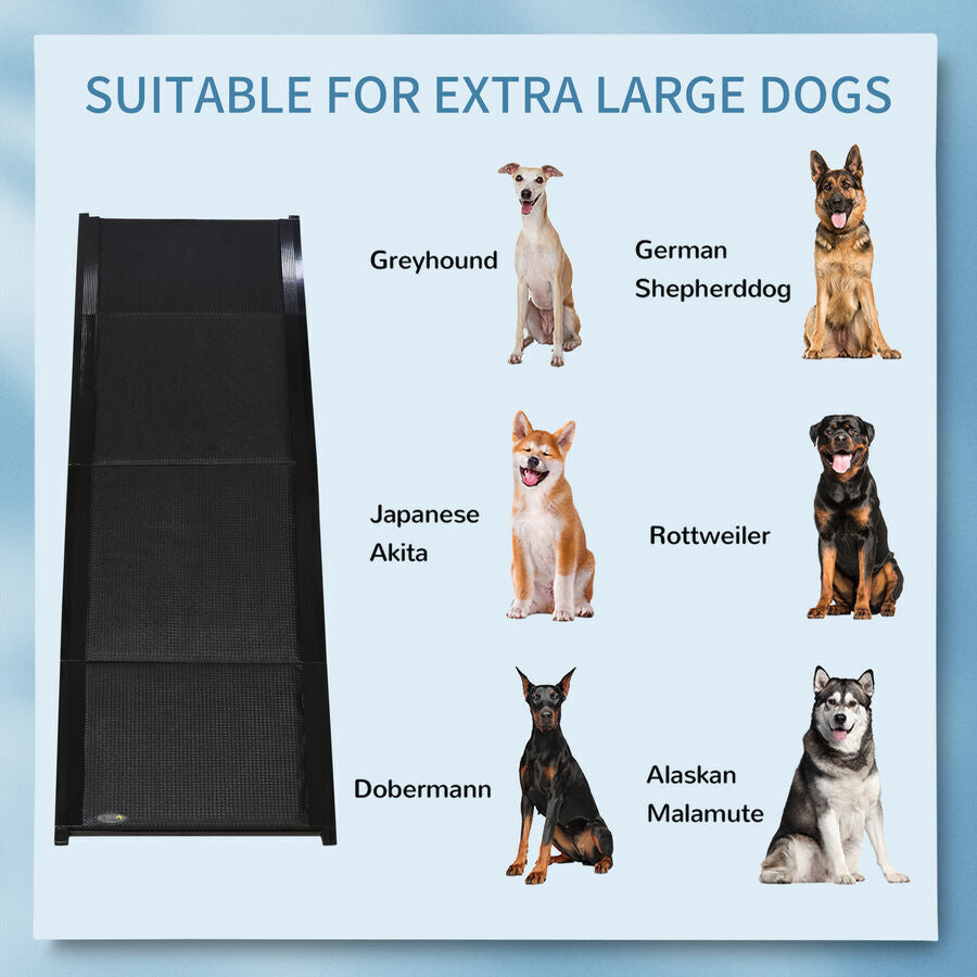 62" Foldable Non-Slip Dog Ramp for Large Dogs up to 132 lbs