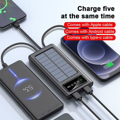 4000000mAh USB Solar Power Bank Charger Waterproof