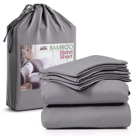 3-Piece Bamboo Bed Sheet Set Deep Pocket Sheets Twin & Twin XL